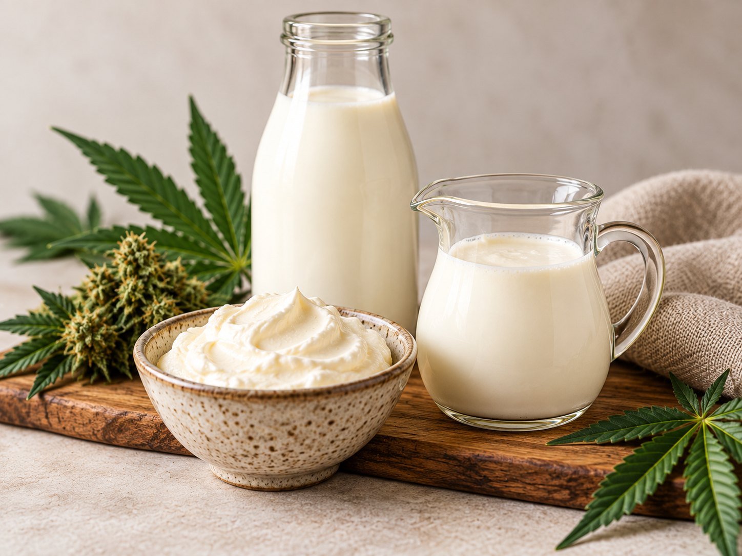 Panna fresca e latte intero